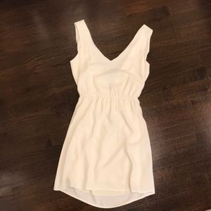 Open back white dress!